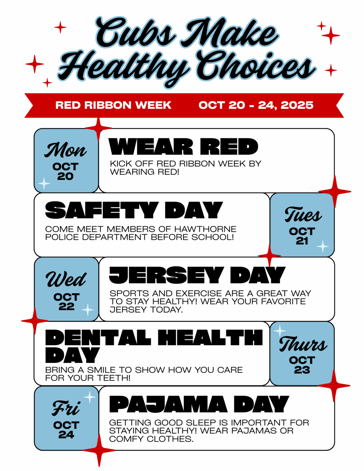 Red Ribbon Week – Cubs PTA